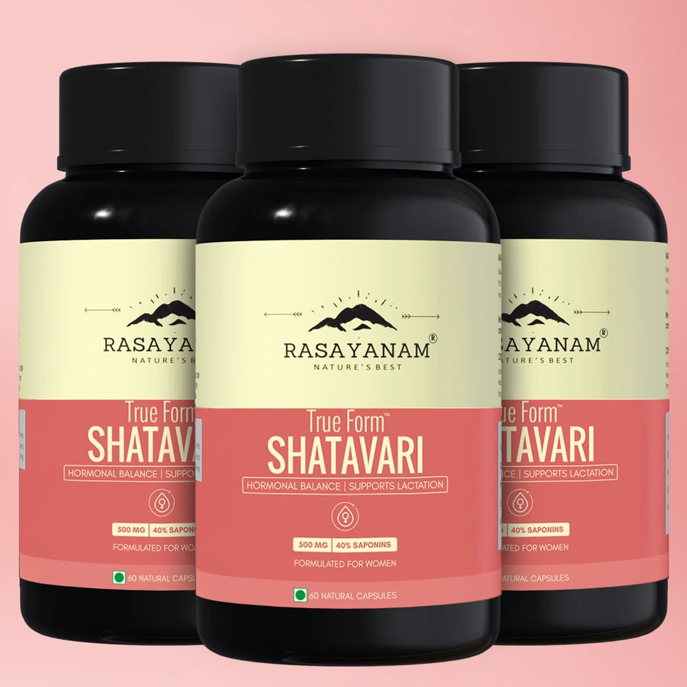 Three bottles of Rasayanam True Form Shatavari