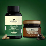 Ashwagandha KSM-66 and Pure Shilajit Combo for Energy, Stamina & Recovery