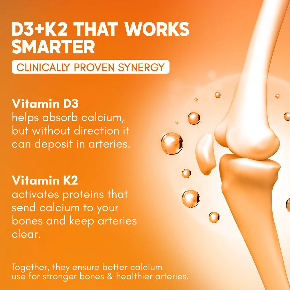 Vitamin D3 + K2 supplement 