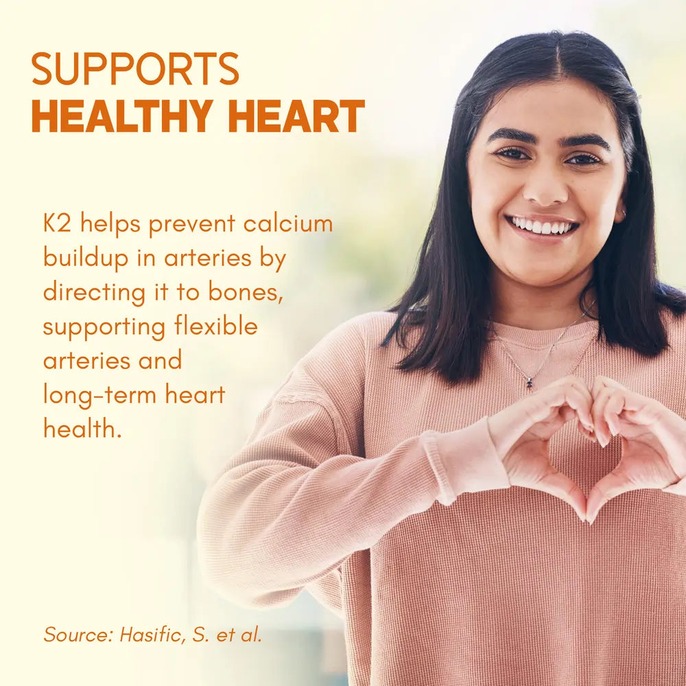 Vitamin D3 + K2 supplement benefits