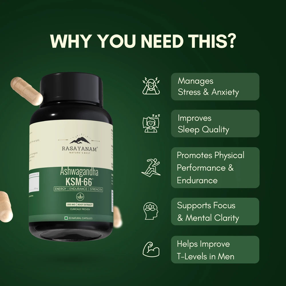 Ashwagandha KSM-66 - 30 Capsules