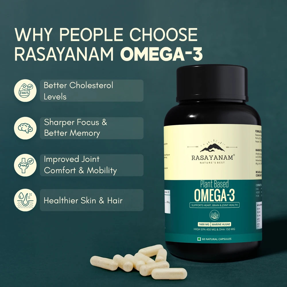 Rasayanam Omega-3 supplement bottle