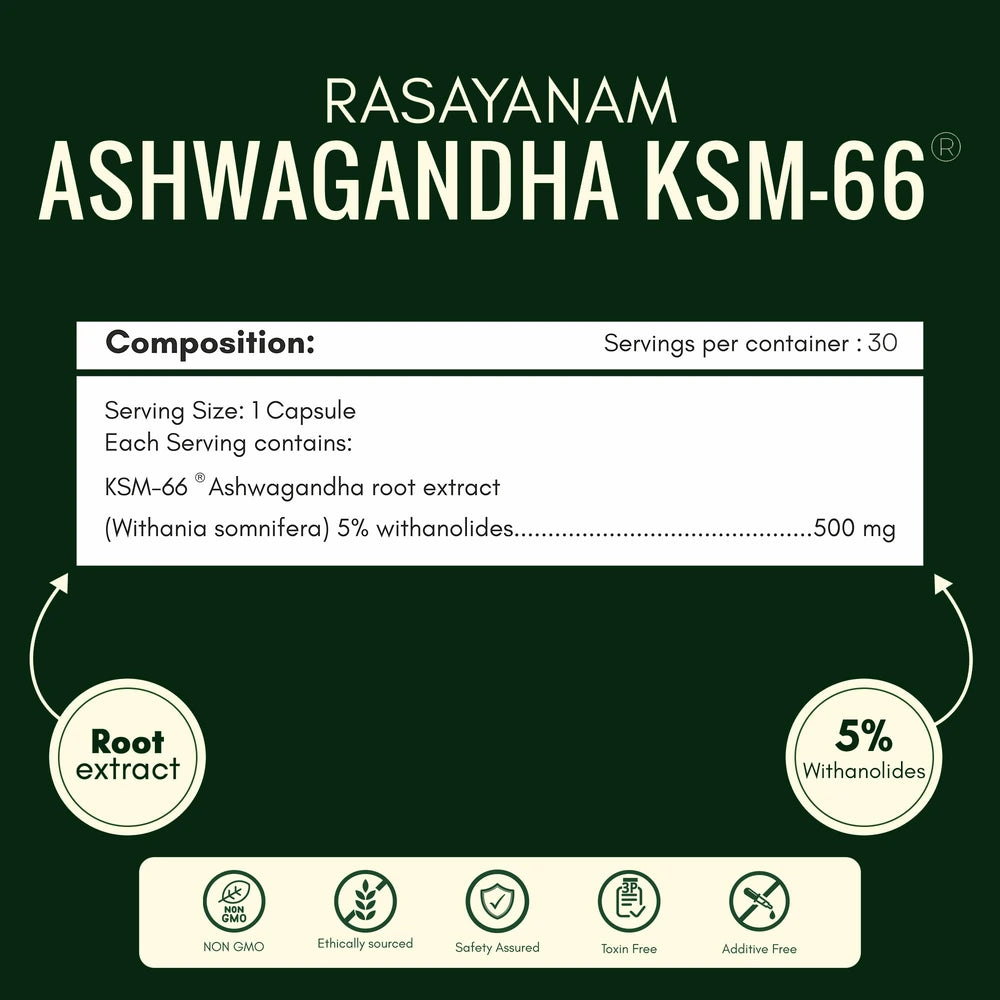 Ashwagandha KSM-66 - 30 Capsules