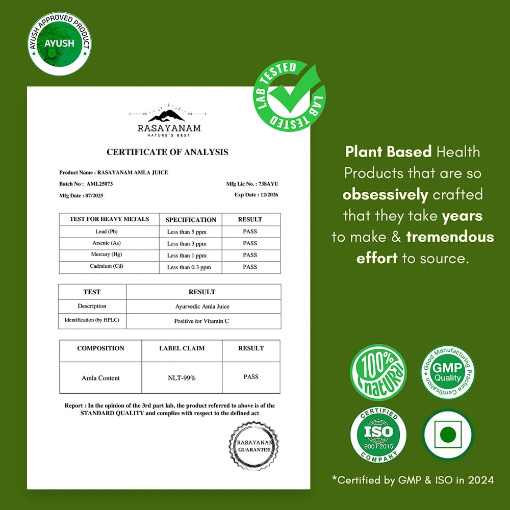 Pure Amla Juice - With 2X Vitamin C