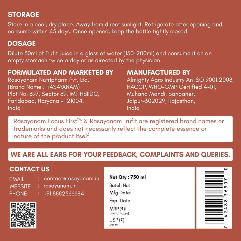 TruFit Juice - Manage Weight Naturally