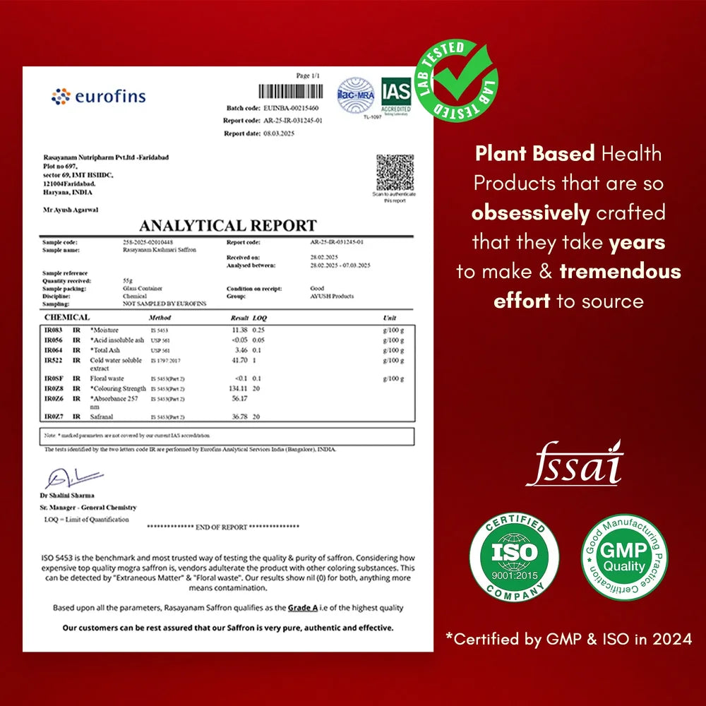 Original Kashmiri Saffron/Kesar (1g)