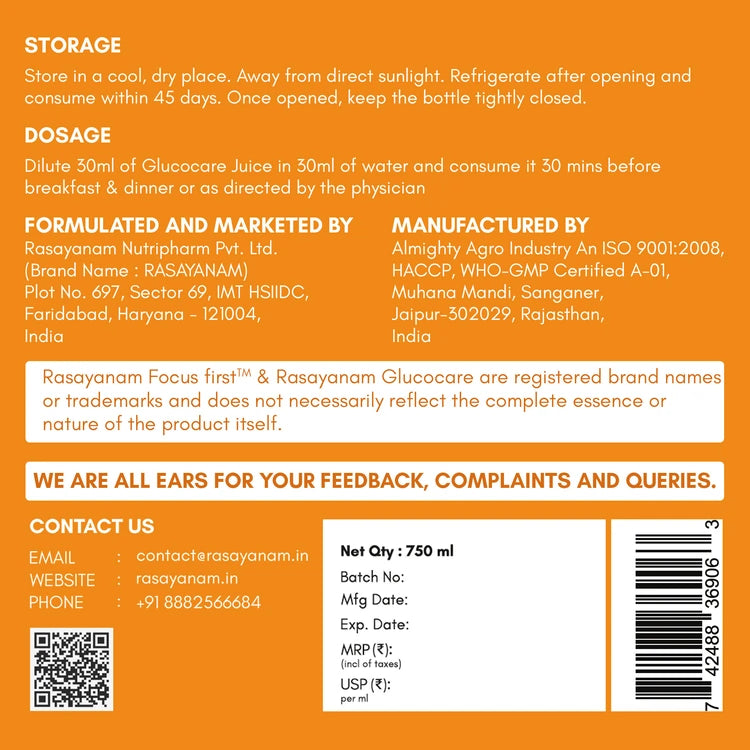 GlucoCare Juice – Manage Blood Sugar