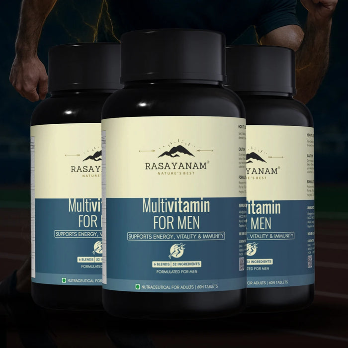 Three bottles of Rasayanam Multivitamin for Men