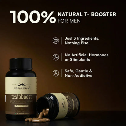 Multivitamin for Men and Testoboost Combo for 360° Wellness & Stamina