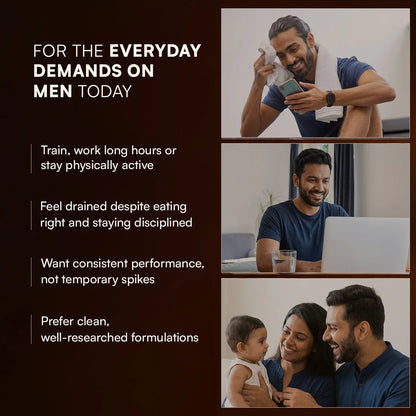 Multivitamin for Men and Testoboost Combo for 360° Wellness & Stamina
