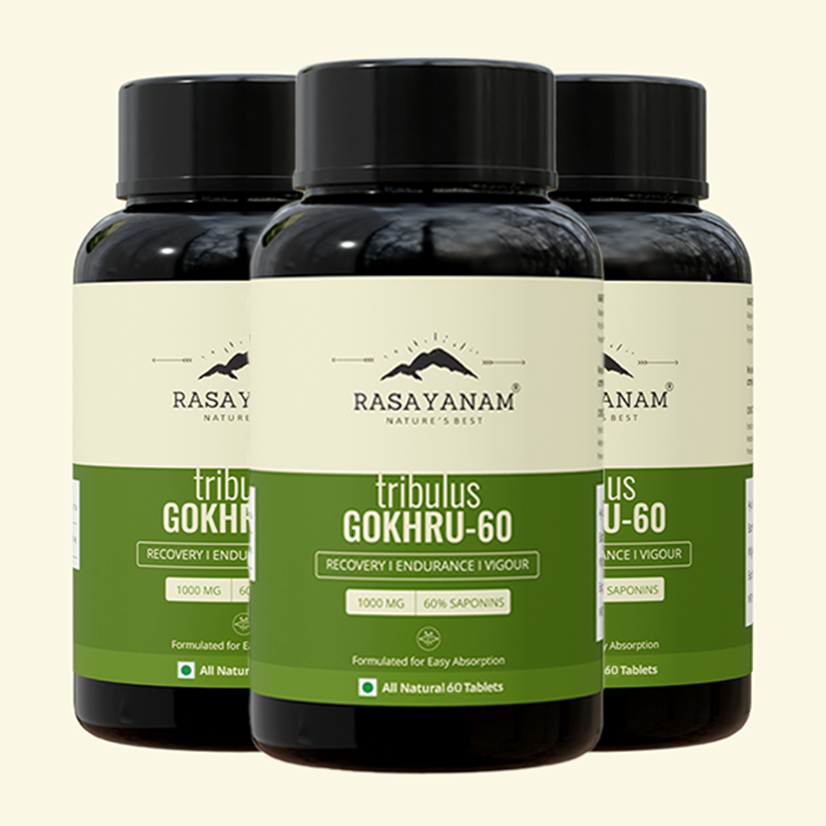 Tribulas Gokhru-60 (1000 mg) - Rasayanam