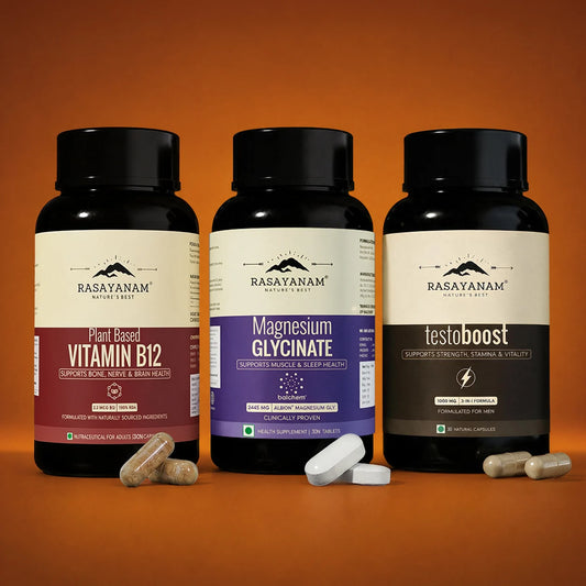 Magnesium Glycinate + Testoboost + Vitamin B12 Trial Pack Combo