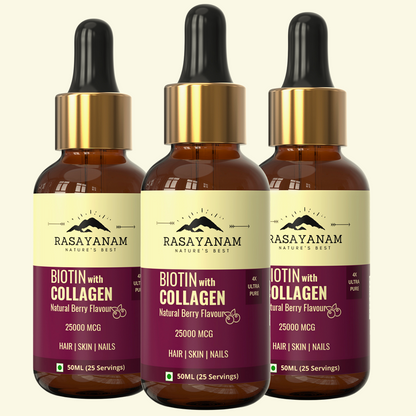 Liquid Biotin with Collagen 25000mcg