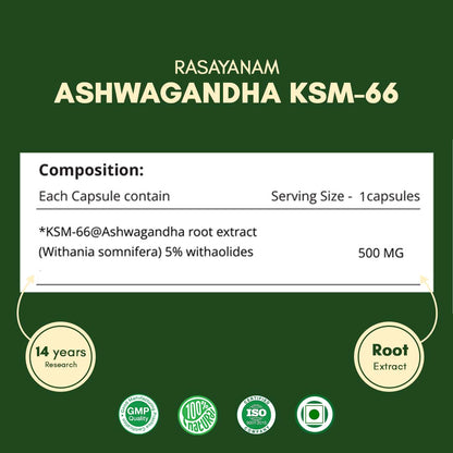 Ashwagandha KSM-66 (500 mg)