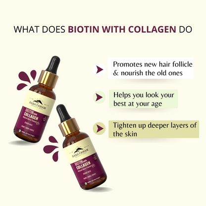 Liquid Biotin with Collagen 25000mcg