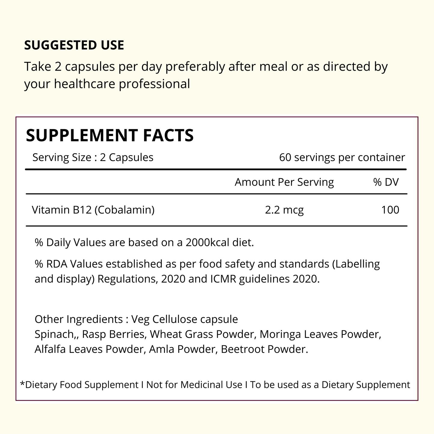 Plant-based Vitamin B12