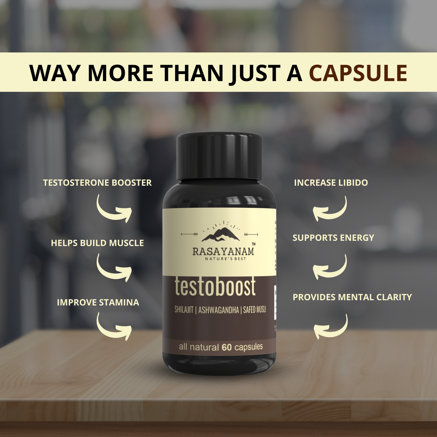 Testoboost - Shilajit, Ashwagandha, Safed Musli