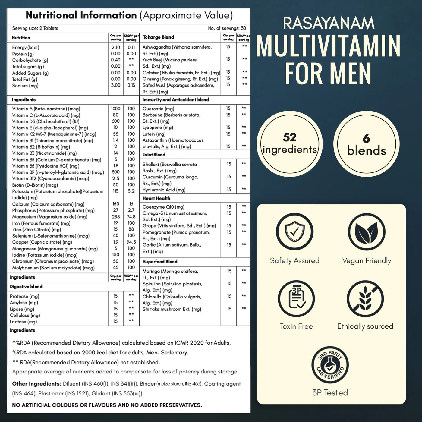 Multivitamin Tablets for Men