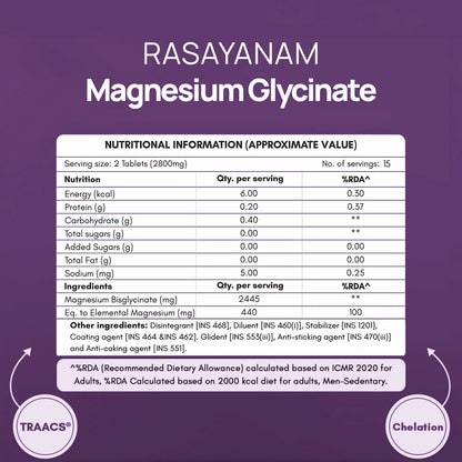 Magnesium Glycinate Small Pack - 30 Tablets