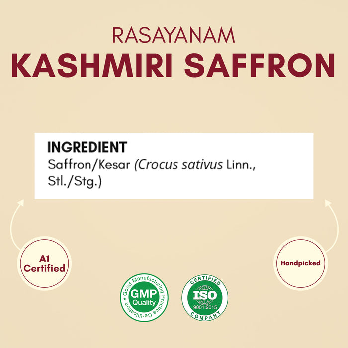 Rasayanam Kashmiri Saffron Ingredient