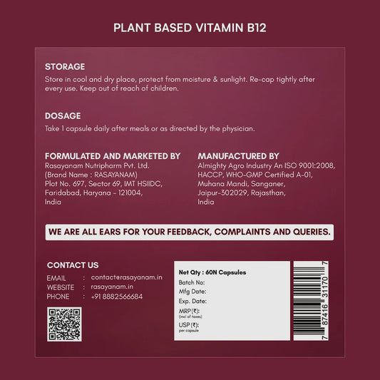 Vitamin B12 and D3K2 Combo for Deficiency Support