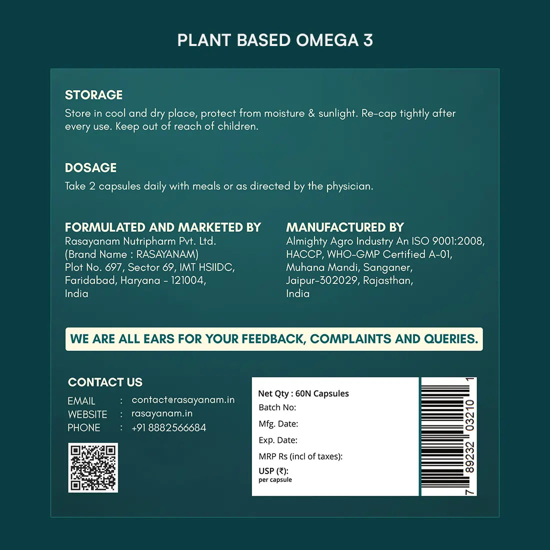 plant based omega-3 
