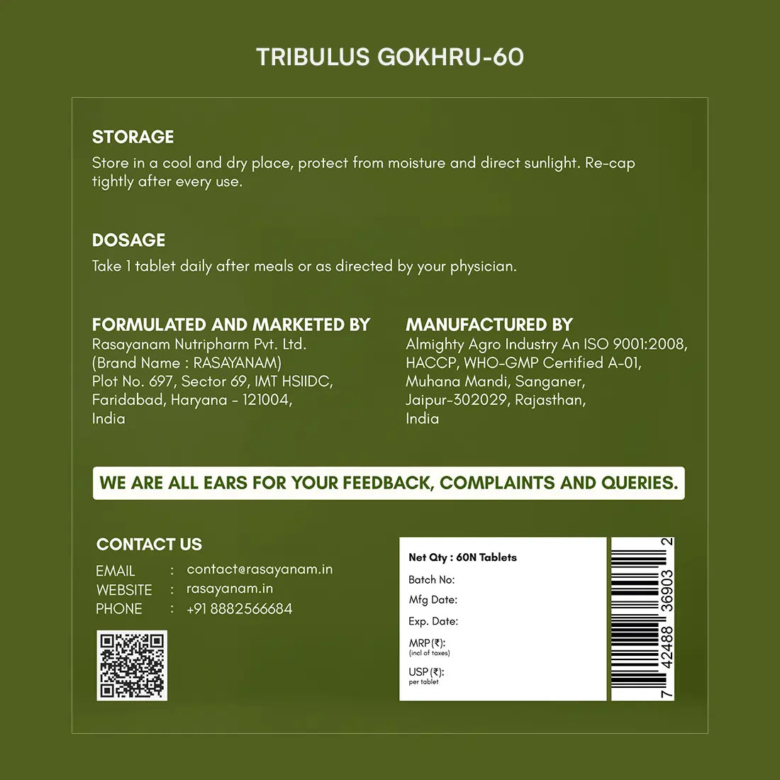 Testoboost and Gokhru-60 Combo for Strength, Drive & Vitality