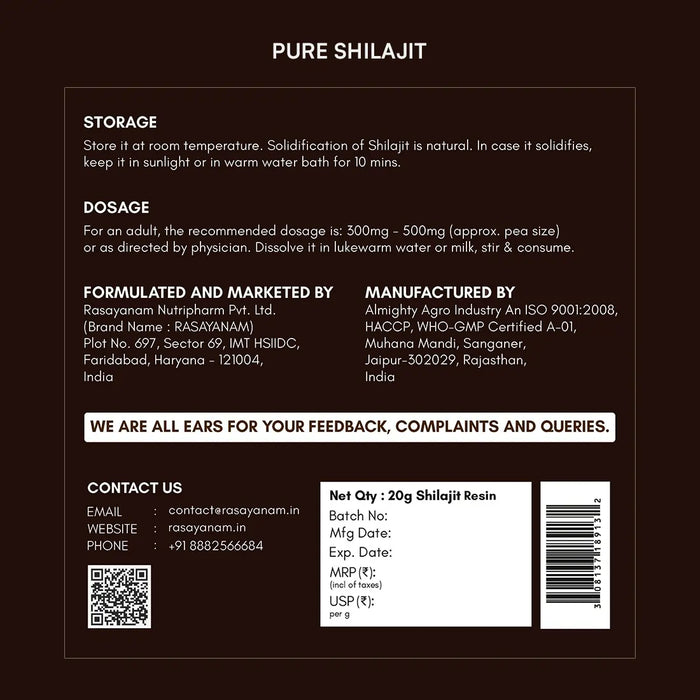 Ashwagandha KSM-66 and Pure Shilajit Combo for Energy, Stamina & Recovery