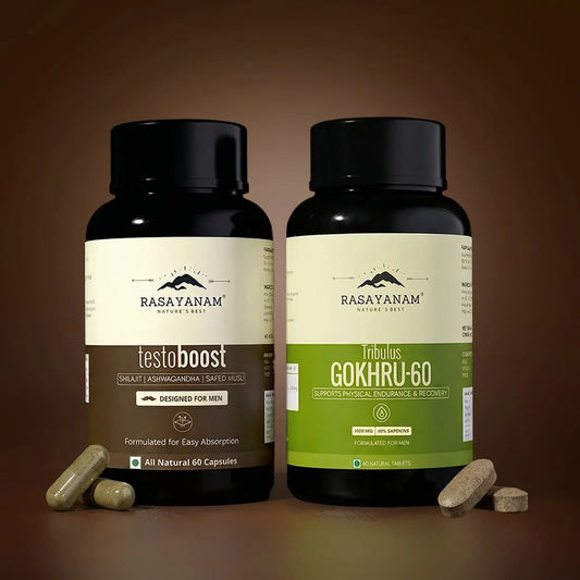 Testoboost and Gokhru-60 Combo for Strength, Drive & Vitality