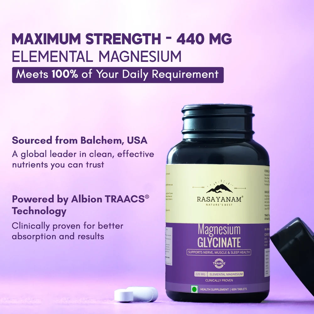 Magnesium Glycinate + Vitamin D3K2 + Plant Based Vitamin B12 Combo