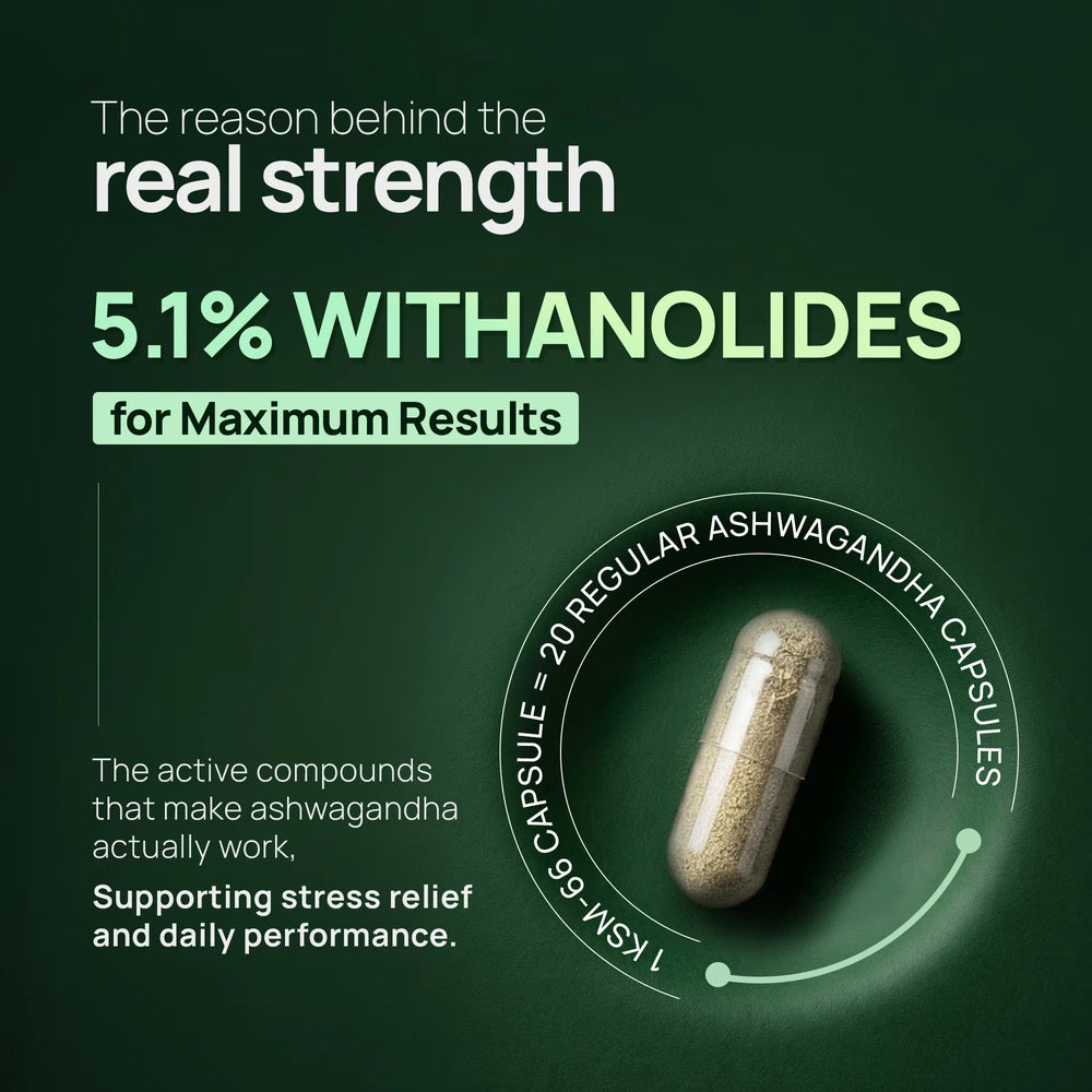 Ashwagandha KSM-66 (600 mg)