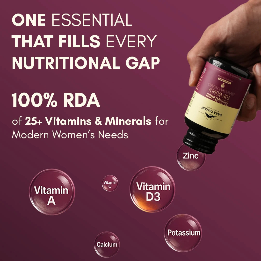 Magnesium Glycinate and Multivitamin for Women Combo for Daily Nutrition & Recovery