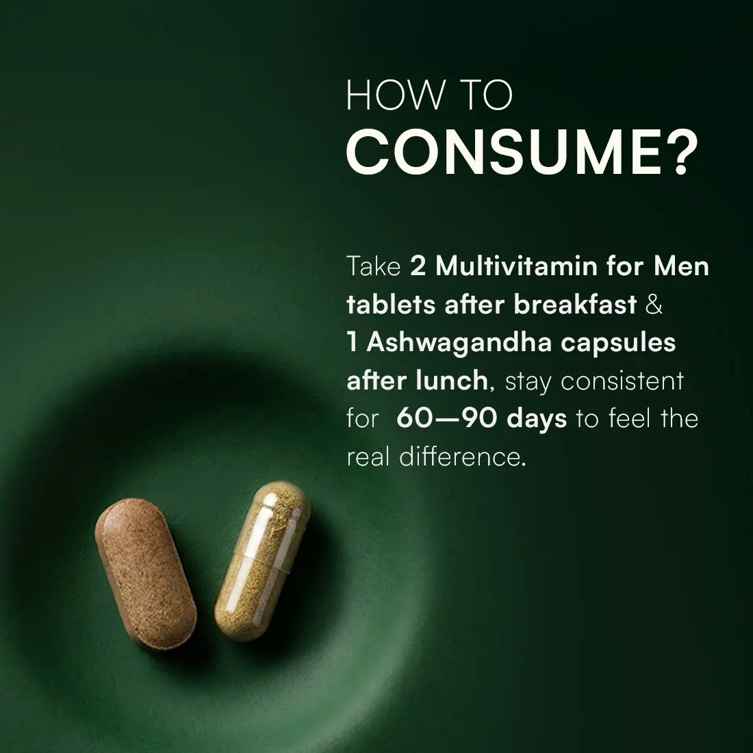 Multivitamin for Men and Ashwagandha KSM-66 Combo for 360° Wellness & Stress Support