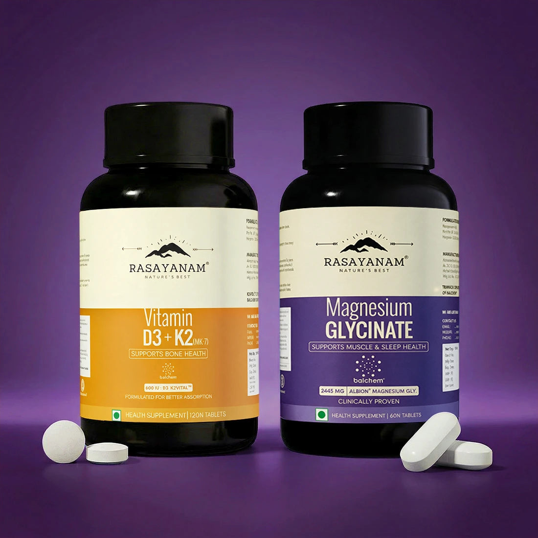 Magnesium and Vitamin D3+K2 Combo for Recovery & Bone Strength