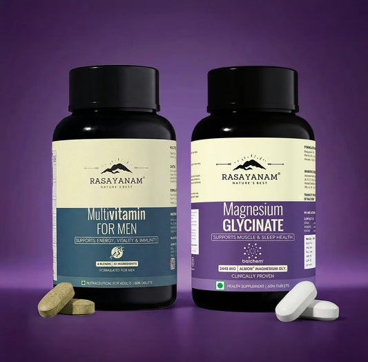 Magnesium Glycinate and Multivitamin for Men Combo