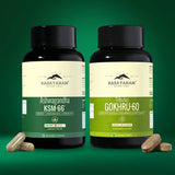 Ashwagandha KSM-66 and Gokhru-60 Combo for Strength, Endurance & Balance