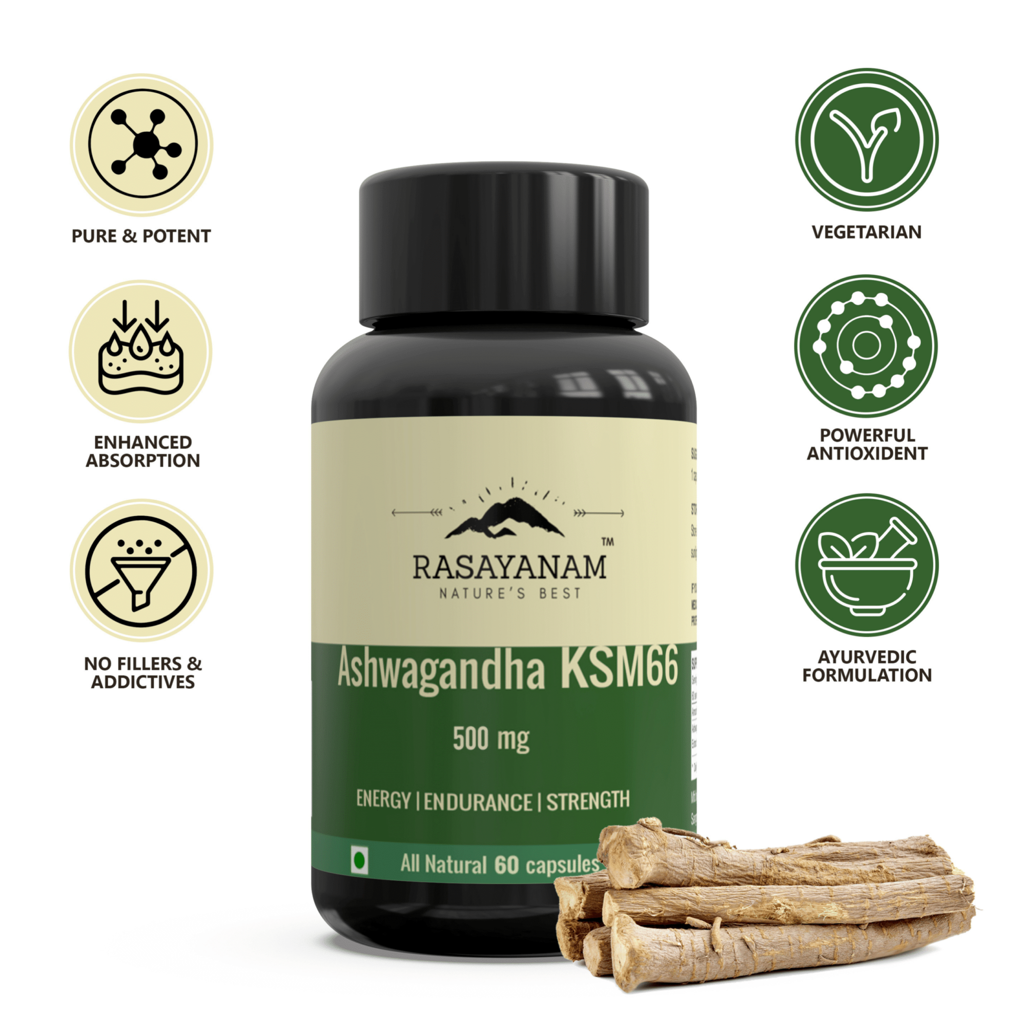 pure & best quality ashwagandha ksm 66