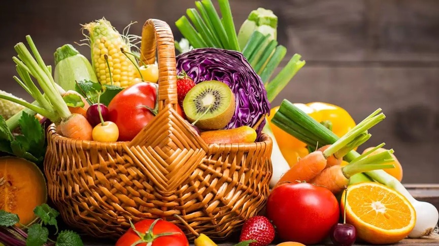 vegetables & fruits basket